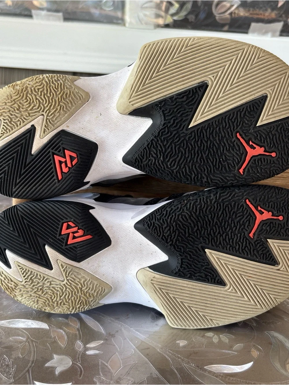 Jordan Kids Black/Red/White Basketball Sneakers